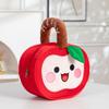 Polyester Water Resistant Apples Designs Bag Spacious Organizer for Organizing Makeup Sweets Travel Essential