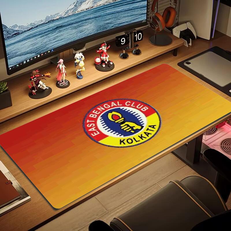 East Bengal FC Color Mouse Pad Large Gaming Table Cushion Non-slip Laptop Tablet Big Mousepad XXL Mat Mini PC Playmat With Lock Edge
