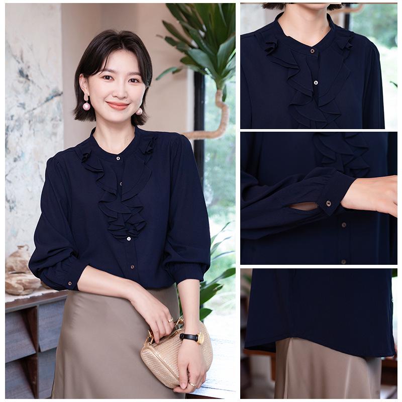 YUN Women's Autumn Long-Sleeve Professional Shirt