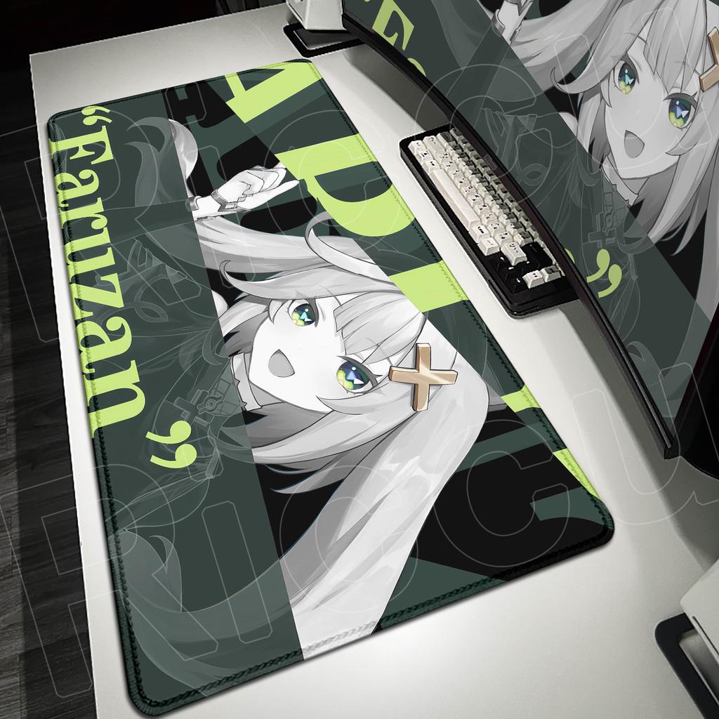 Large Computer Gamer Non-slip Keyboard Mat Kawaii Hu Tao Anime Girls Rubber Mouse Pad XXL Hot Game Genshin Impact Speed Mousepad