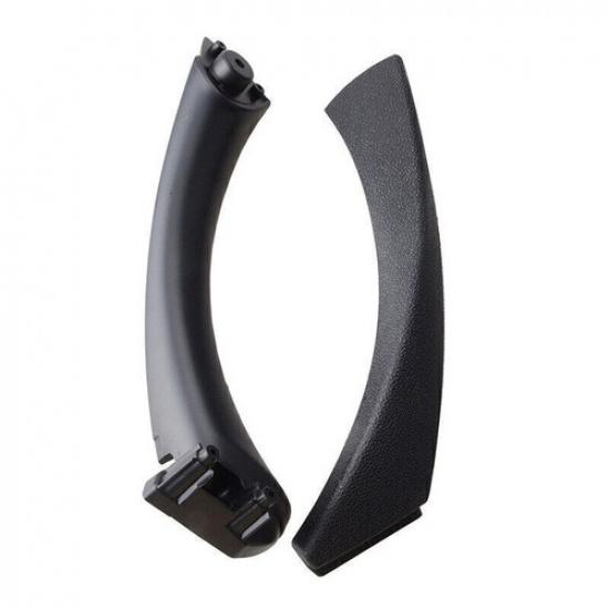 Black FOR BMW E90 328i Inner&Outer Door Panel Handle Pull Trim Cover Left Side