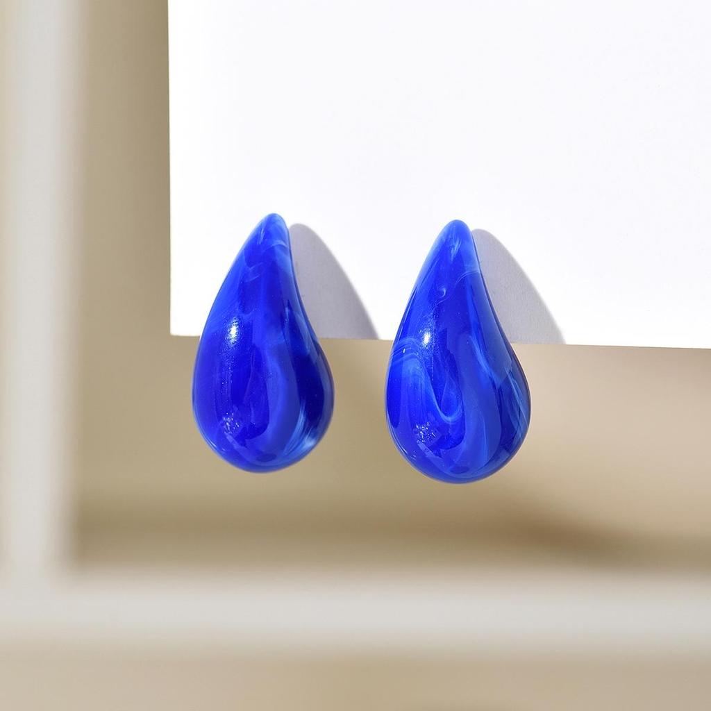 Plump Water Drop Acrylic Dangle Earrings - Simple & Fashionable Jewelry for Women