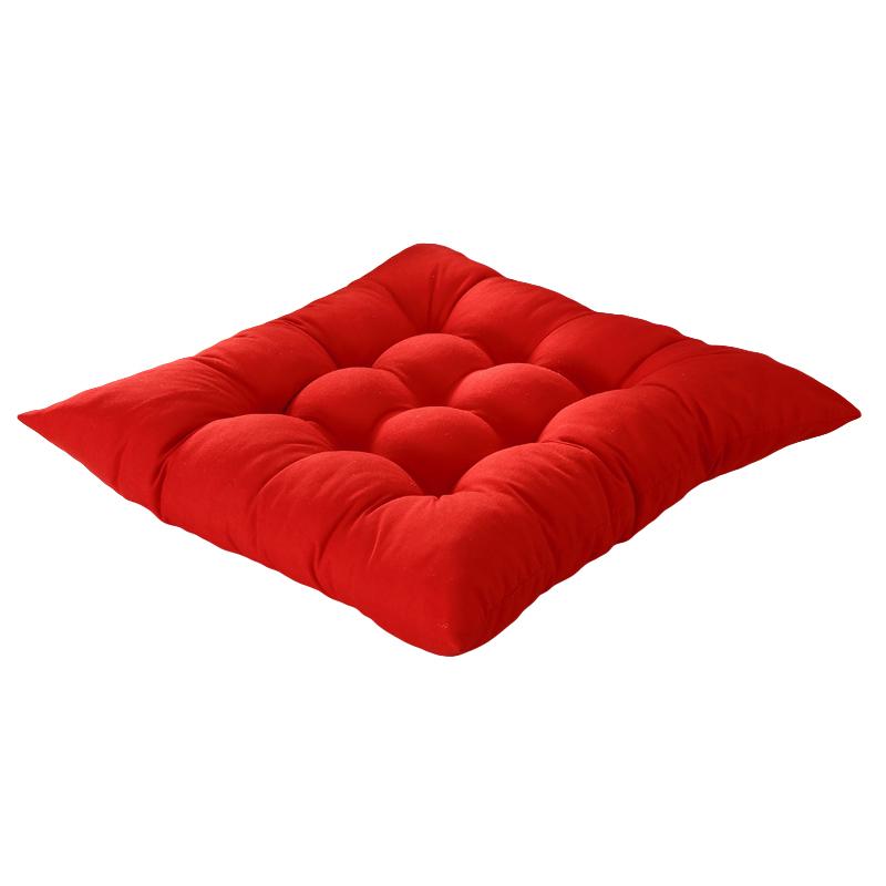 1PC Polyester Solid Color Square Home Decoration Chunky Garden Chair Cushion Home Textile Seat Pads Soft Cushions Thick