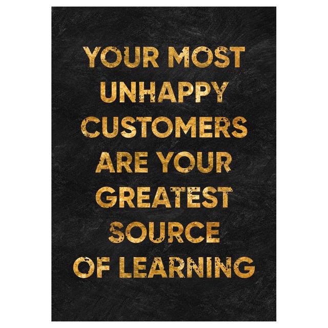 Nordische Goldfolie Inspirierende Zitate Leinwandgemälde Poster und Drucke Wandkunst Bild für Büroraum Heimdekoration Kein Rahmen