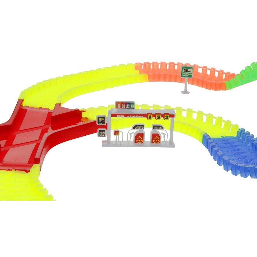 Zářící závodní dráha 528 dílků Magic Track 2 auta Příslušenství