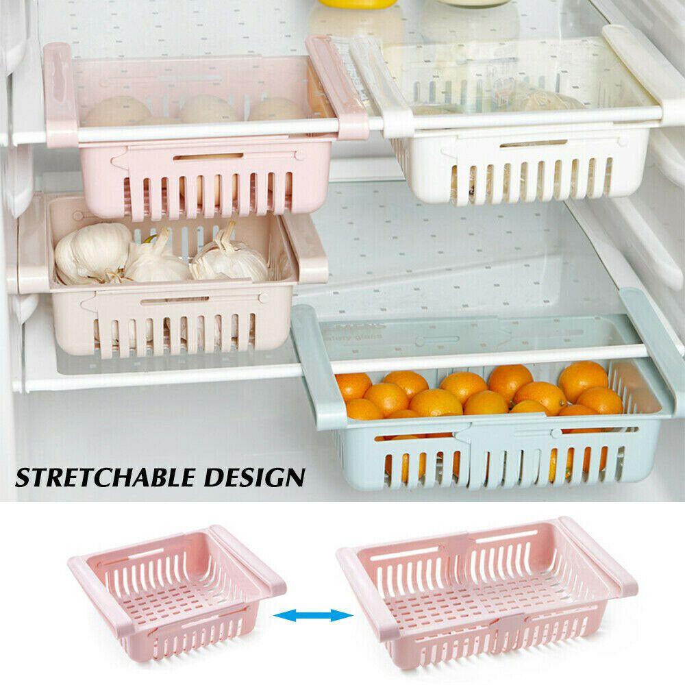 Spacious Pull-out Refrigerator Storage Box For Tidy Food Organization And Space Saving