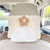1Pc Car Tissue Box Puff Fabric Tissue Box Car Seat Back Armrest Paper Box Type Tissue Bag Car Interior Decoration Accessories