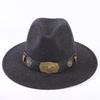 Popular European and American High-end Wool Top Hat, Men's and Women's Fashion Versatile Elegant Top Hat Jazz Hat