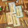 Leeres geschnitztes Panda-Lesezeichen Elegantes Metall-Lesezeichen Klassischer chinesischer Stil Kulturelle Kreativität Erinnerungsgeschenk für Grundschüler