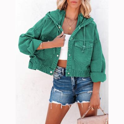 Spring Fashion Hooded Denim Jacket