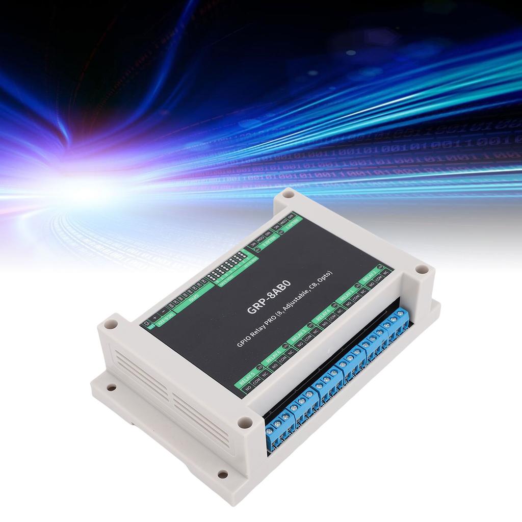 GPIO Relay Module ABS Rail Enclosure Industrial GPID Relay Board with Optocoupler Isolation High Low   Trigger