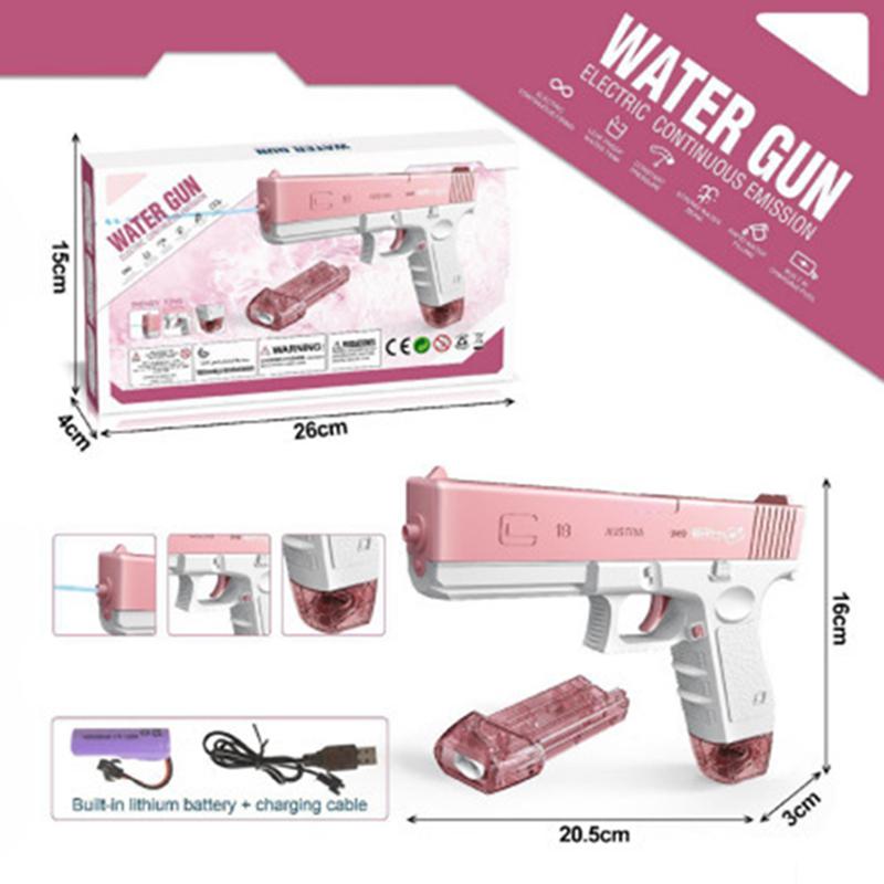 Large Capacity Water Spray Gun Summer Entertainment Water Gaming Toy Fully Automatic Water Gun Outdoor Swimming Pool Toys