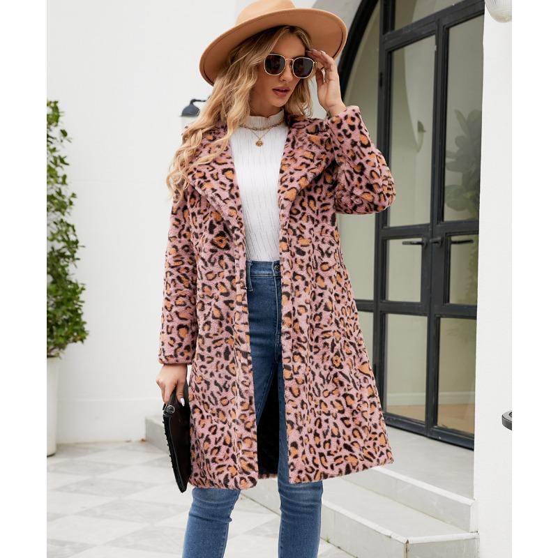 Fashion Casual Square Collar Long Coat Autumn and Winter