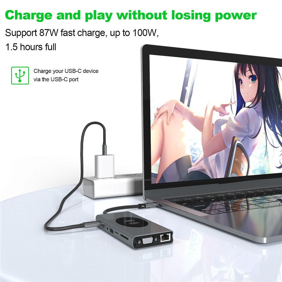 Type-c docking station splitter usb hub multifunction hub HDMI docking station notebook converter