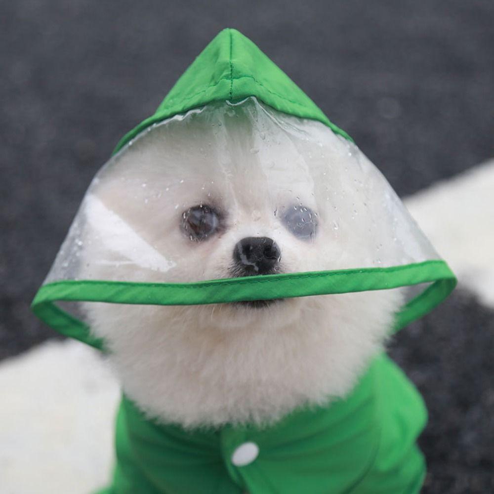 Full-coverage Four-legged Rain Coat Waterproof Pet Rain Jacket Rompers Dog Raincoat Outdoor Use
