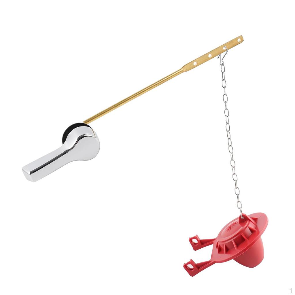 Toilet Flush Lever Fits Most Front Loading Toilets Single Push Flushing Tank Handle with