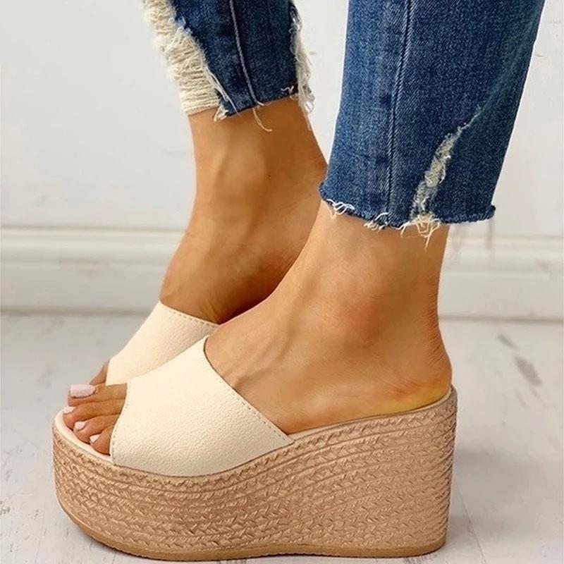 New Summer Women's Sandals Peep-Toe Shoes Woman High-Heeled Platfroms Casual Wedges For Women High Sandals