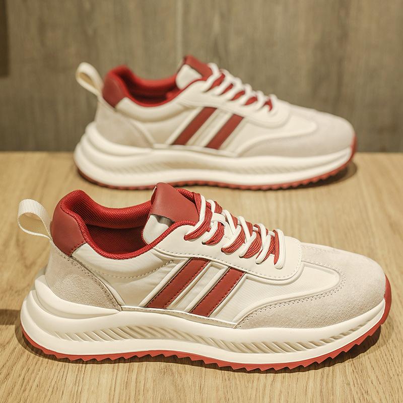 Forrest Gump Xiaobai Men's Shoes 2025 New Spring Breathable Versatile Casual Board Shoes Platform Heightening McQueen Sports Shoes