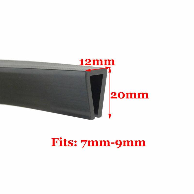 

1 метр нового гумового U-канального обрізного ущільнювача 0,5 ~ 13 мм, захист краю від металевого будинку Black 7-9mm||Blackx7-9mm