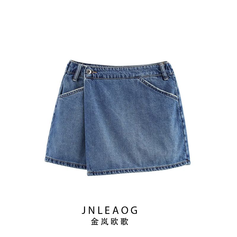 Jnleaog Autumn New Women Clothes Western Style French Style Design Denim Skirted Leggings 8197006