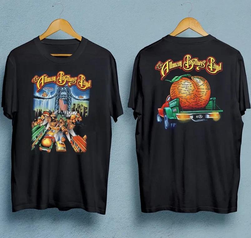 The Allman Brothers Band Double-sided Tour T-shirt Black Tee All Sizes S