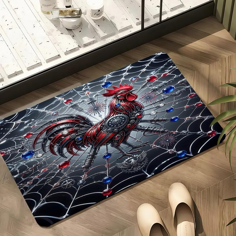 2025 New RoosterCarpet Rug for Living Room Bedroom Home Sofa Decoration,Kids play Non-slip Floor Mat