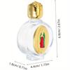 Glass Holy Water Bottles Enamel Colorful Christian Virgin Sculpture Bottle Religious 15Ml Holy Water Vessels Religious Decor