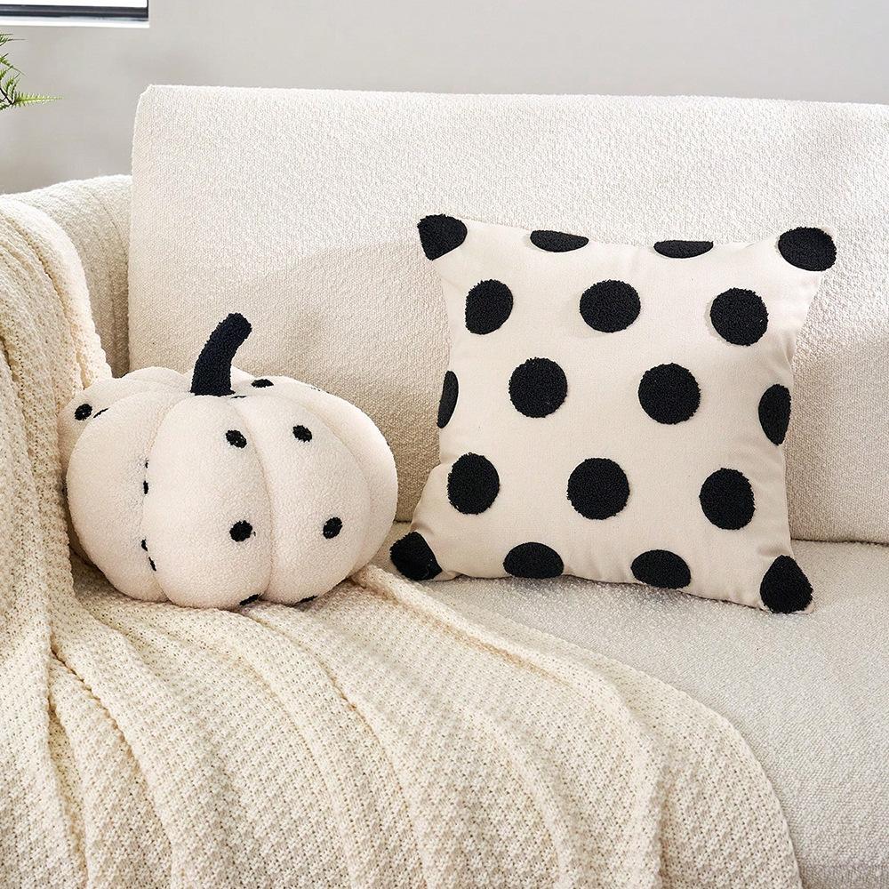 30X50 45X45CM Polka Simple Dot Brown Throw Pillow Cover Nordic Stamping Waist Cushion Cover Decor Home Decorative Pillowcase New