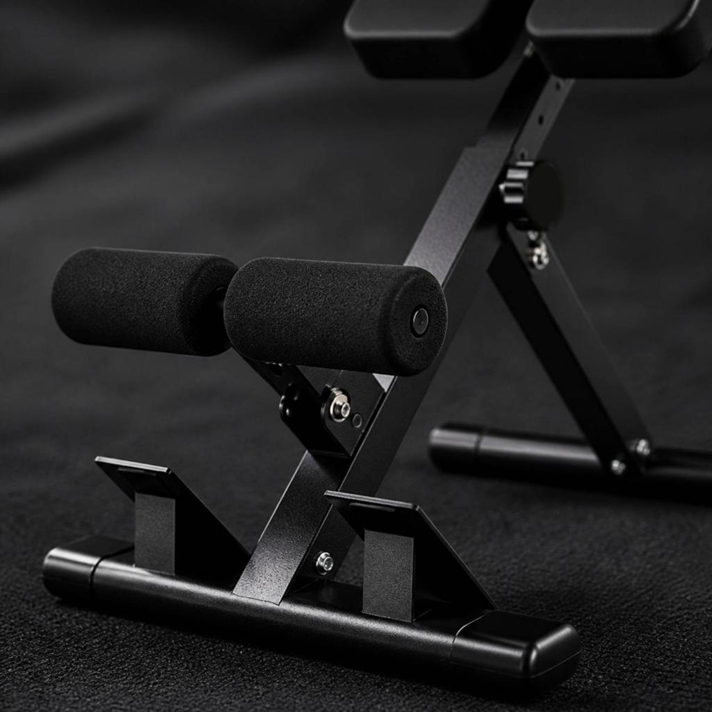 Foldable Hyperextension Chair Sturdy Back Extension Machine Long-Lasting