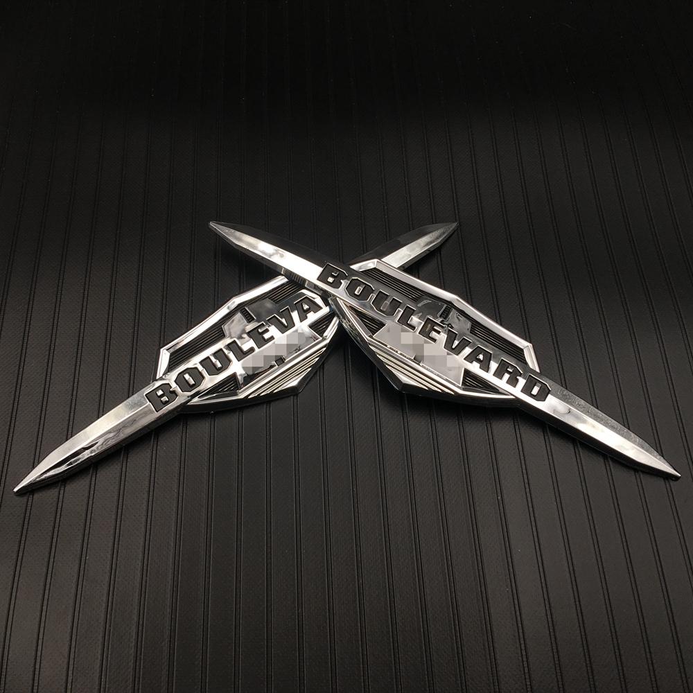 1 pár 3D nálepky na motorku ABS Stereoskopická nálepka s odznakem palivové nádrže Nálepka na auto pro autopříslušenství Suzuki Boulevard