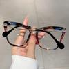Vintage Oversized Cat Eye Glasses Frame Women Luxury Designer Metal Optical Eyewear Trendy Fashion Female X