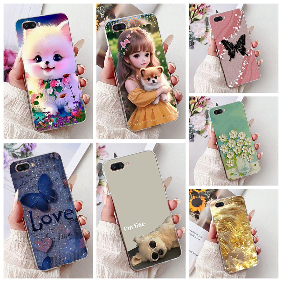 For OPPO A3S Case CPH1803 Soft Slim Fundas Cute Cartoon Cover For Oppo A5 AX5 CPH1809 OppoA3s Phone Cases Oppo A3 s A 3s Coque