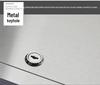 Wall-Mounted 304 Stainless Steel Tissue Box & Recessed Trash Can for Commercial Use