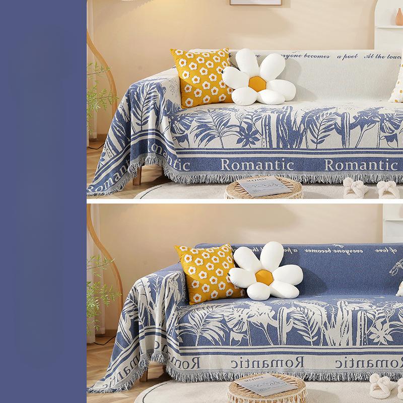 Modern Minimalist Rural Plant Sofa Towel Chenille Sofa Cover Four Seasons Universal All-Inclusive Full Covered Sofa
