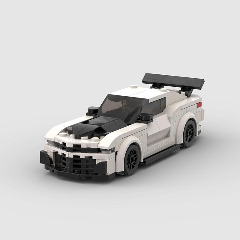 Technical Speed Car MOC City Racing Car Rally Building Blocks Bricks Set Retro Ornament Diy Toys For  Kid Adults Birthday Gifts