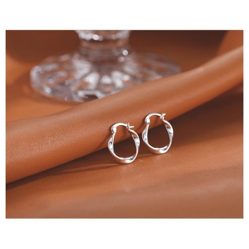 Möbius Ring Earrings for Women New High-end Earrings Niche Design Earrings