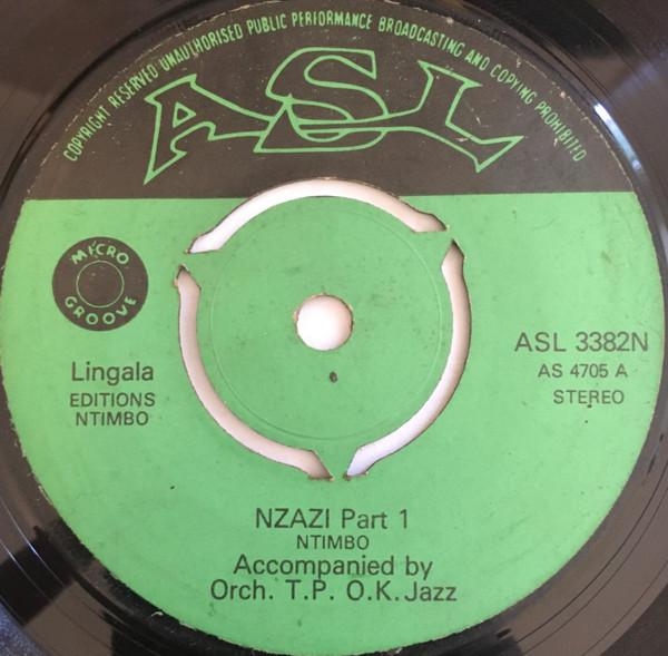 

7inch Record NGUASHI N TIMBO - Nzazi ASL3382 ASL Kenya World Music Used