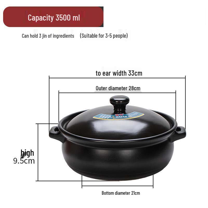 

Wutuo High-Temperature Clay Pot with Lid