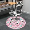 1pc Candy Pattern Chair Carpet for Office Non Slip, Machine Washable Rug for Office, Room Holiday Decor for Christmas, Birthday Polyester