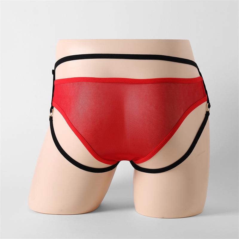 Pánské kalhotky sexy rybářská síťovina letní síťovina sex transparentní chlapecké tanga T-string kalhotky