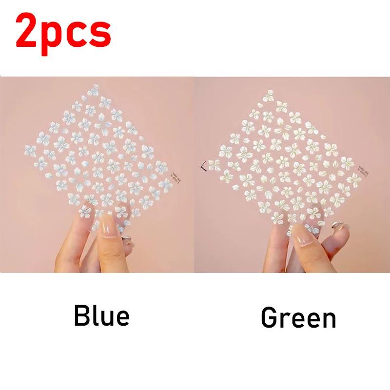 New Hipster Pure White Flowers Rose Camellia Daisy Jelly Spring Lily Cherry Blossom Magnolia Nail Art Stickers Manicure ZJT10