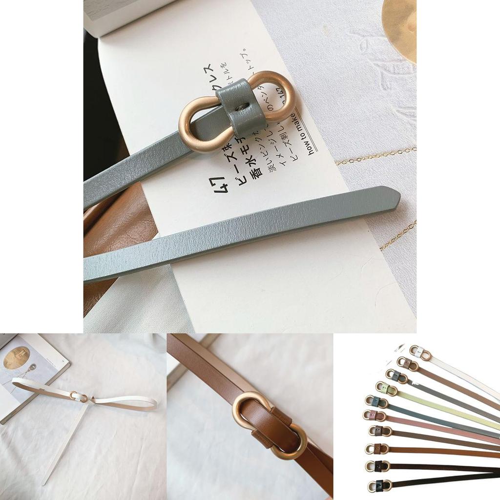 Stylish Korean Fashion Women's Waist Belt With Smooth Buckle For Dresses Casual Wear