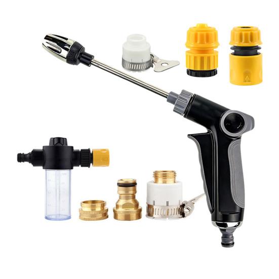High Pressure Washer Car Wash Spray Wand with Brass Connector 2-in-1 Jet & Spray Nozzle Outdoor Surface Cleaner Tool for Garden Watering Patio Fence