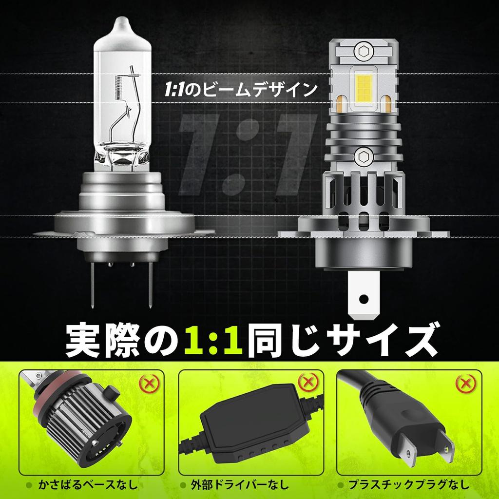 Latest Super Bright Autoyes H7 LED for Meets New Vehicle Inspection 8x 6500K White H7 Mini No Adapter Easy Long Fan Included [2023 Model] Headlights,