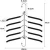 DOIOWN Stainless Steel Clothes Hangers, Non-Slip, Non-Marking, 360 Rotating Hooks, Suitable for Vertical and Horizontal Use, Tie Hangers, Clothes Han