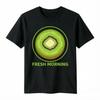 Vintage Kiwi Slice Print TShirt For Unisex 100 Cotton Casual Tee Fresh Morning Summer Streetwear