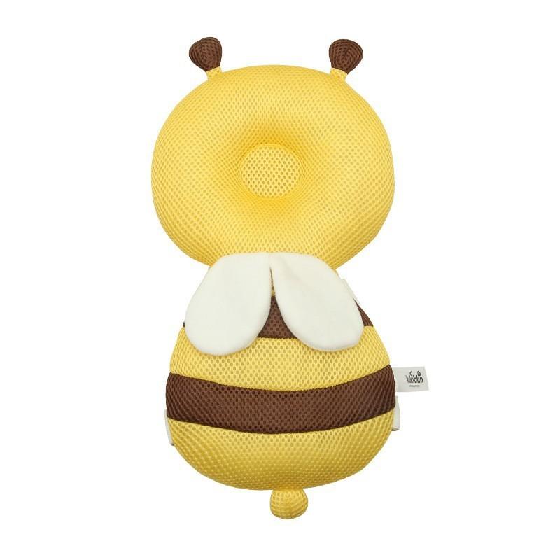

Bee Shaped Baby Head Protector Pillow With Durable Pp Cotton For Toddler Crawling жёлтый
