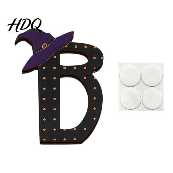 Solid Wood Halloween Signs Wooden BOO Ornaments for Tabletop Tiered Tray Decor Theme Room Decor Creative Letter Decorations Festive Holiday