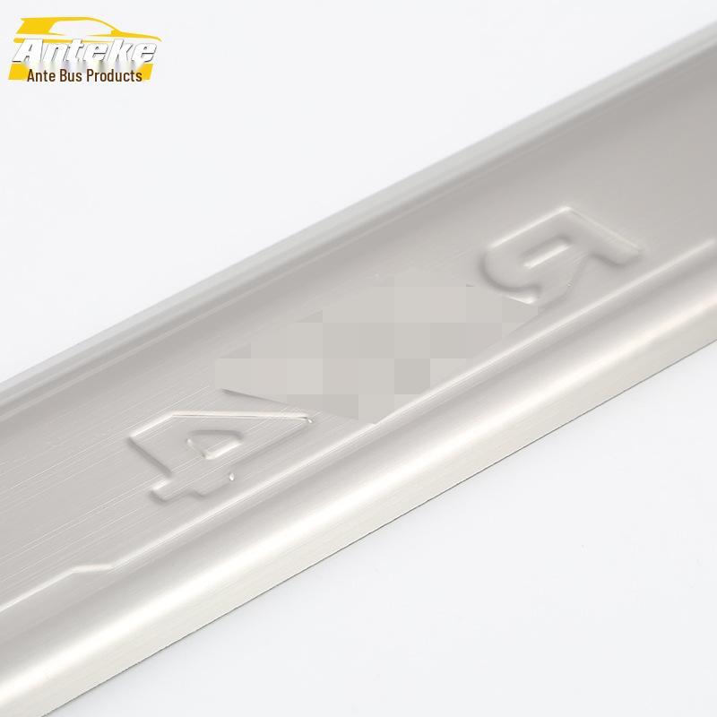 14 RAV4 Door Sill Trim Bright Strip - Stainless Steel Bumper Trunk Welcome Pedal Sticker