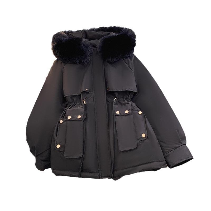 Winter Cotton Clothes New Cotton Thickened Pie Overcome Women's Small Cotton Coat Short Hooded Cotton